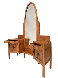 Art Deco Amsterdamse School Dressing Table or Vanity by J.J. Zijfers, 1920s
